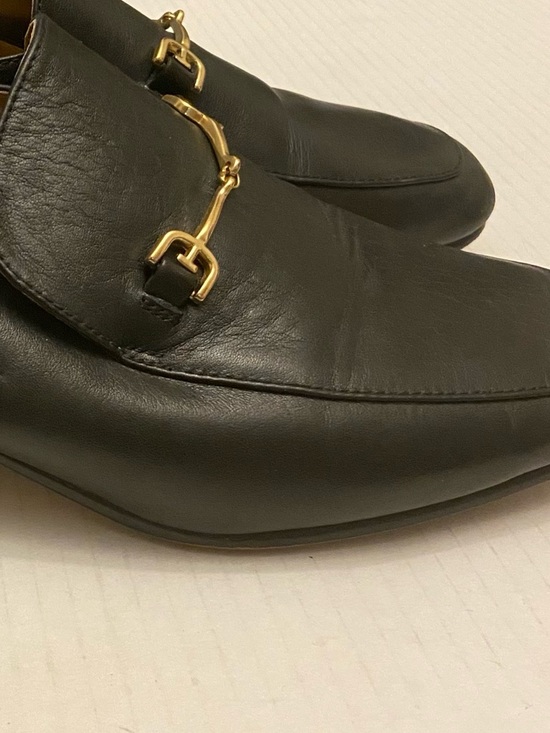 Sam Edelman Dark Navy Almond Toe Horse Leather Bit Loafer Shoes Size 8. - Picture 3 of 14